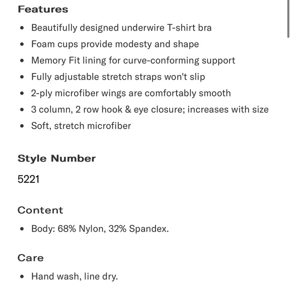 NWOT Le Mystere Second Skin Back Smoother Underwire Bra - Picture 5 of 12